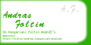 andras foltin business card